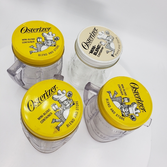 Set of 4 mini containers for Oster blender. Vintage in great condition - Picture 4 of 7